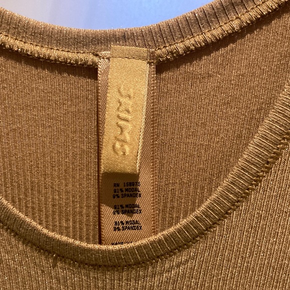 NWOT SKIMS beige shimmer maxi dress size XXS - Picture 6 of 11